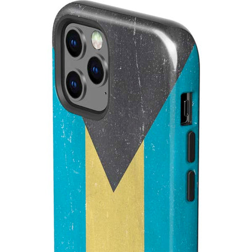 Bahamas Flag Distressed iPhone 12 Pro Impact Case